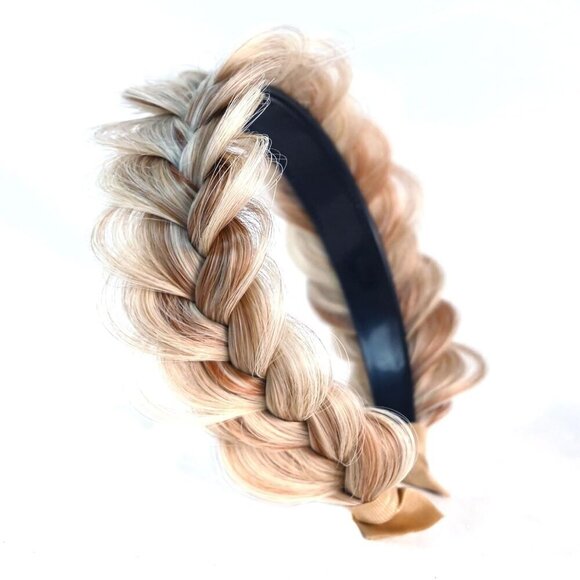 Braided Headband Fabric Wide Braid Hair Accessory for Women Stylish main image 5